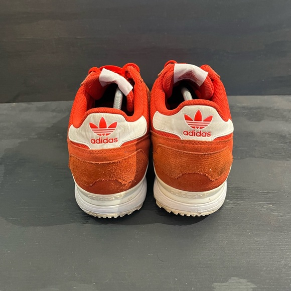 Adidas Red ZX 700 Men's Size 12 Running Shoe BB1214 Red Suede Nylon - Picture 4 of 8